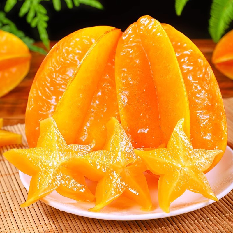 Сладкая карамбола из Дачжоу, Фуцзянь, сезонная целая коробка свежей карамболы, свежая красная драконья карамбола, пятиконечная звезда карамбола, бесплатная доставка