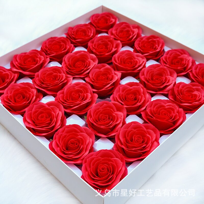 Soap Flower Awakening Rose Seven-layer Flower Head Factory Wholesale Eternal Flower Soap Flower Gift Box Valentine's Day Bouquet Gift