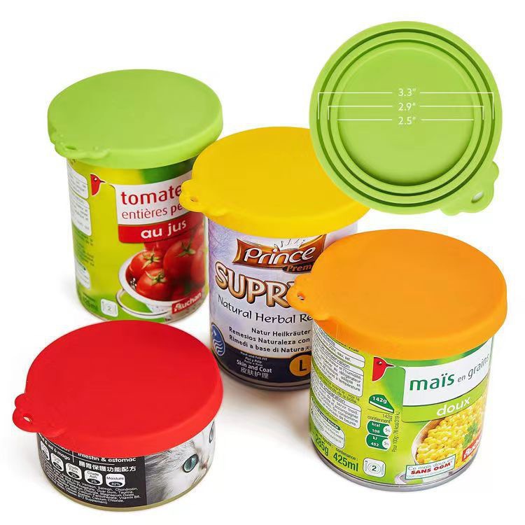 Silicone Pet Canned Lid Universal Spoon Cat Claw Lid Cat and Dog Food Preservation Three-in-One Silicone Sealed Lid Factory