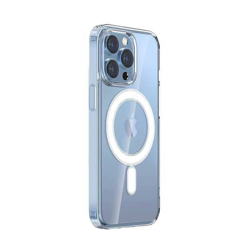 Magsafe Magnetic Phone Case Is Suitable for Apple 17 Transparent Acrylic 16Pro All-Inclusive Iphone15 Phone Case