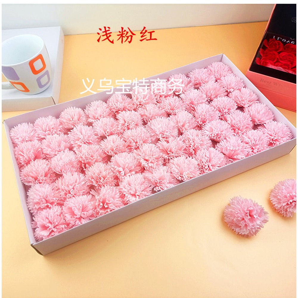 "Teacher's Day Carnation Soap Flower Head" Carnation Soap Flower for Teachers and Elders
