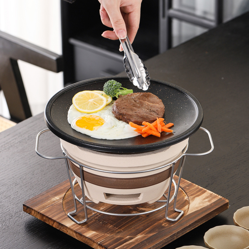 Portable Tea Brewing Set for Outdoor Camping Barbecue Stove, Household Electric Ceramic Stove, Company Team-Building Activities, Business Gifts