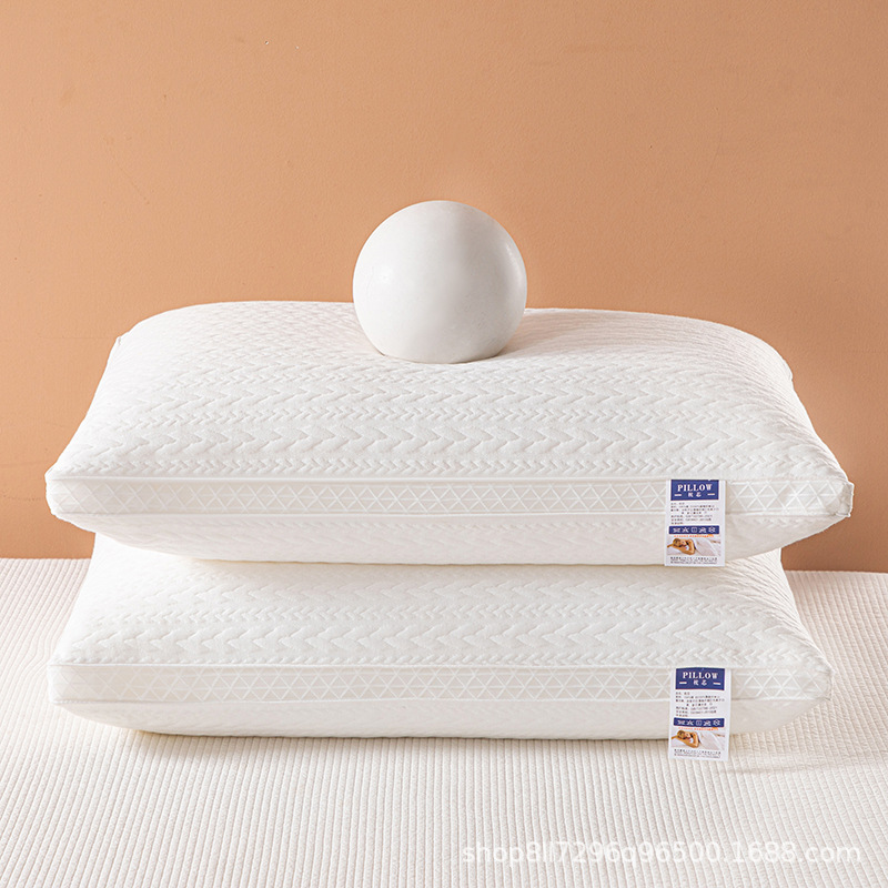 New Pillow Core Cloud Comfortable Sleeping Wheat Ear Breathable Mesh Three-Dimensional Feather Velvet Neck Pillow Pillow Core Wholesale