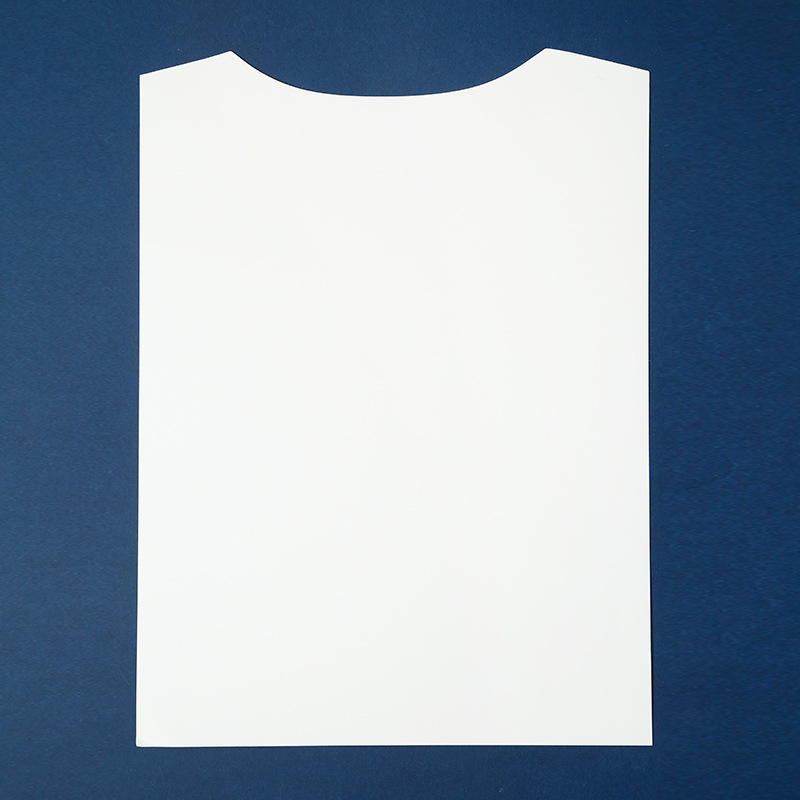 Clothing Lining Partition T-Shirt Lapel White Cardboard A4 Clothing Foldableing Four-Corner Lining Cardboard Clothing Pad Cardboard