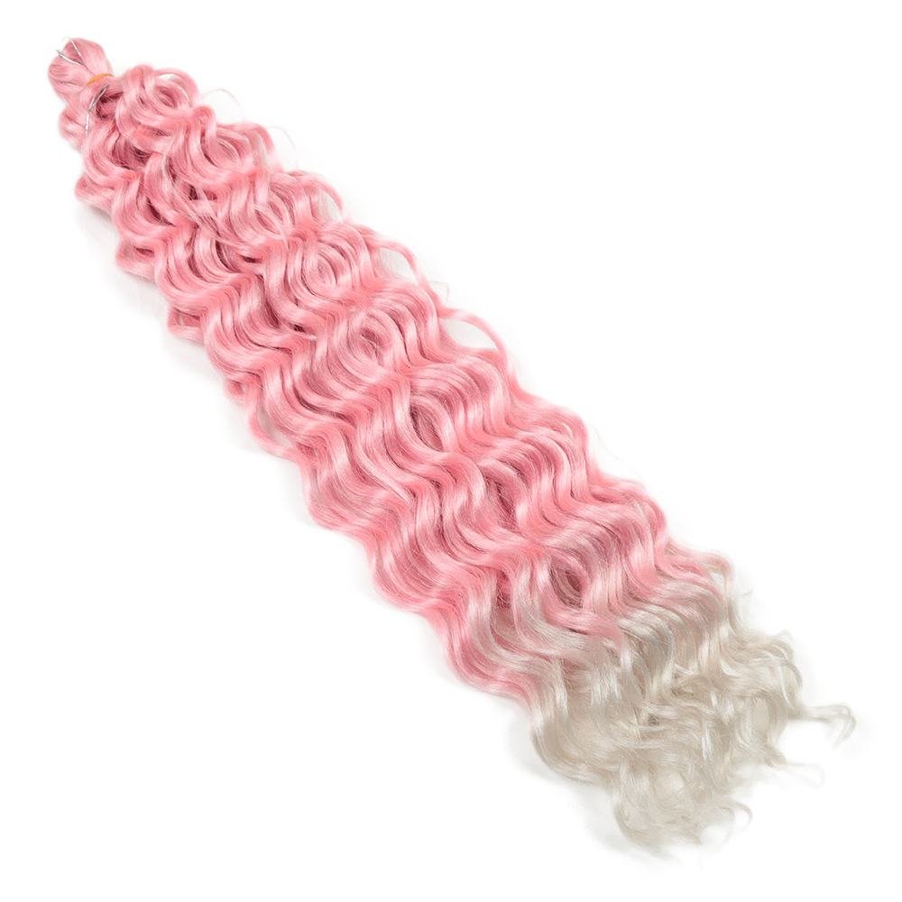 Hawaiian roll white wig cross-border AliExpress Russia 18inch deepwist HawaiiCurl