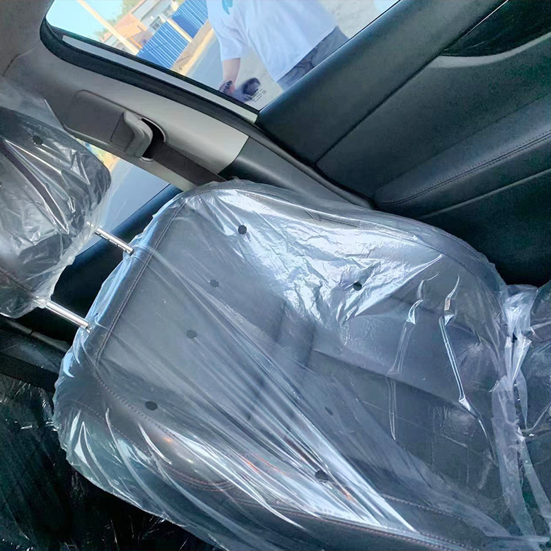 Car Disposable Seat Cover Repair Beauty Car Seat Anti-Fouling Protective Cover Plastic Cover Seat Cover
