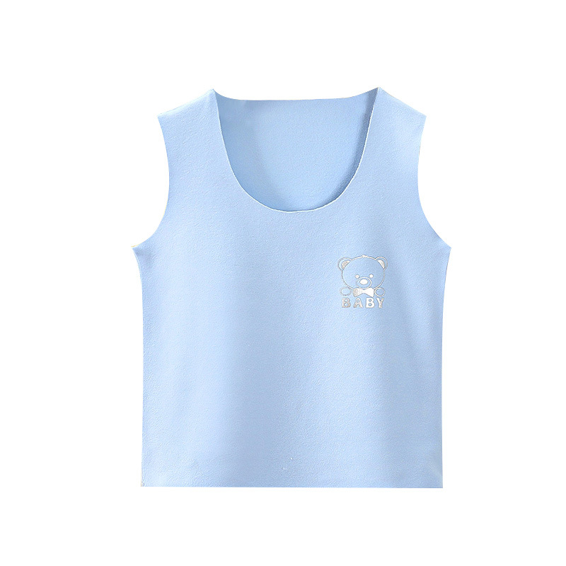 Children's Velvet Vest Autumn and Winter Infant and Toddler Seamless Boy's Inner Wear Girl's Warm Baby Vest Vest