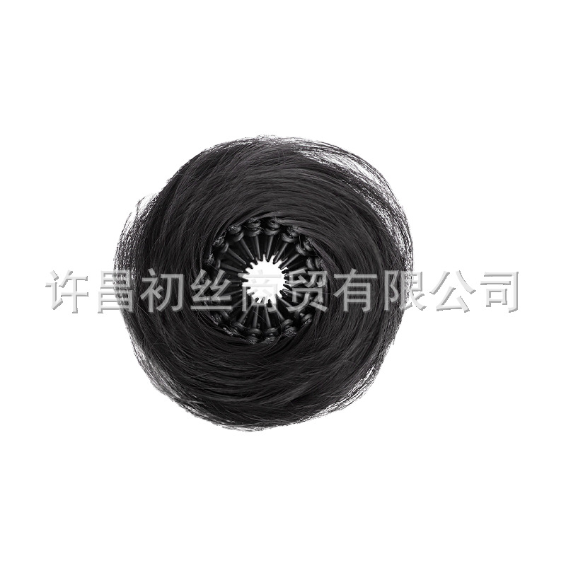 Shrinkable Bird's Nest Bun Wig Hair Tie, Realistic Hair Top Fluffy Bun Hairpiece, Hair Volume Enhancer Wig Bun