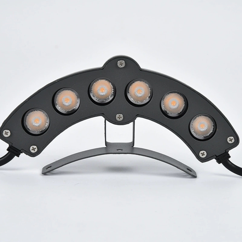 Led Ancient Building Corrugated Lamp Outdoor Waterproof Pavilion Temple Antique Arch Roof Eaves Lamp Landscape Tile Lamp 6W