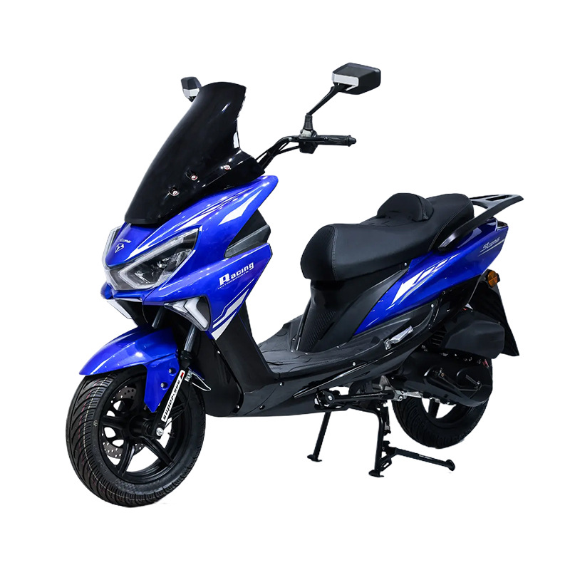 Sabertooth Blue Export Two-Wheeled Motorcycle Scooter Long-Distance King Double Motorcycle Delivery Bike
