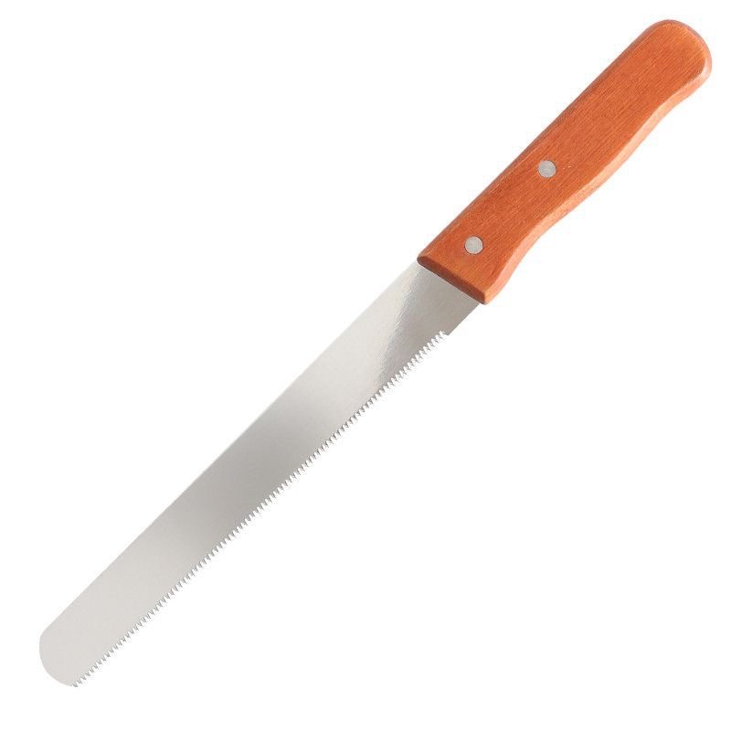 Mixed wooden handle bread baking toast special sandwich cake baguette toast bread knife bread cutting household simple
