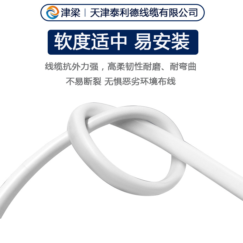 National Standard Copper Core Rvv Sheathed Cable 2/3/4 Core 4/6/10 Square Wire Motor Switch Socket Power Cord