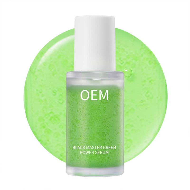 Cross-Border Customized Black Key Green Essence Deep Moisturizing Anti-Wrinkle Firming Repair Skin Microcapsule Water Locking Oemodm