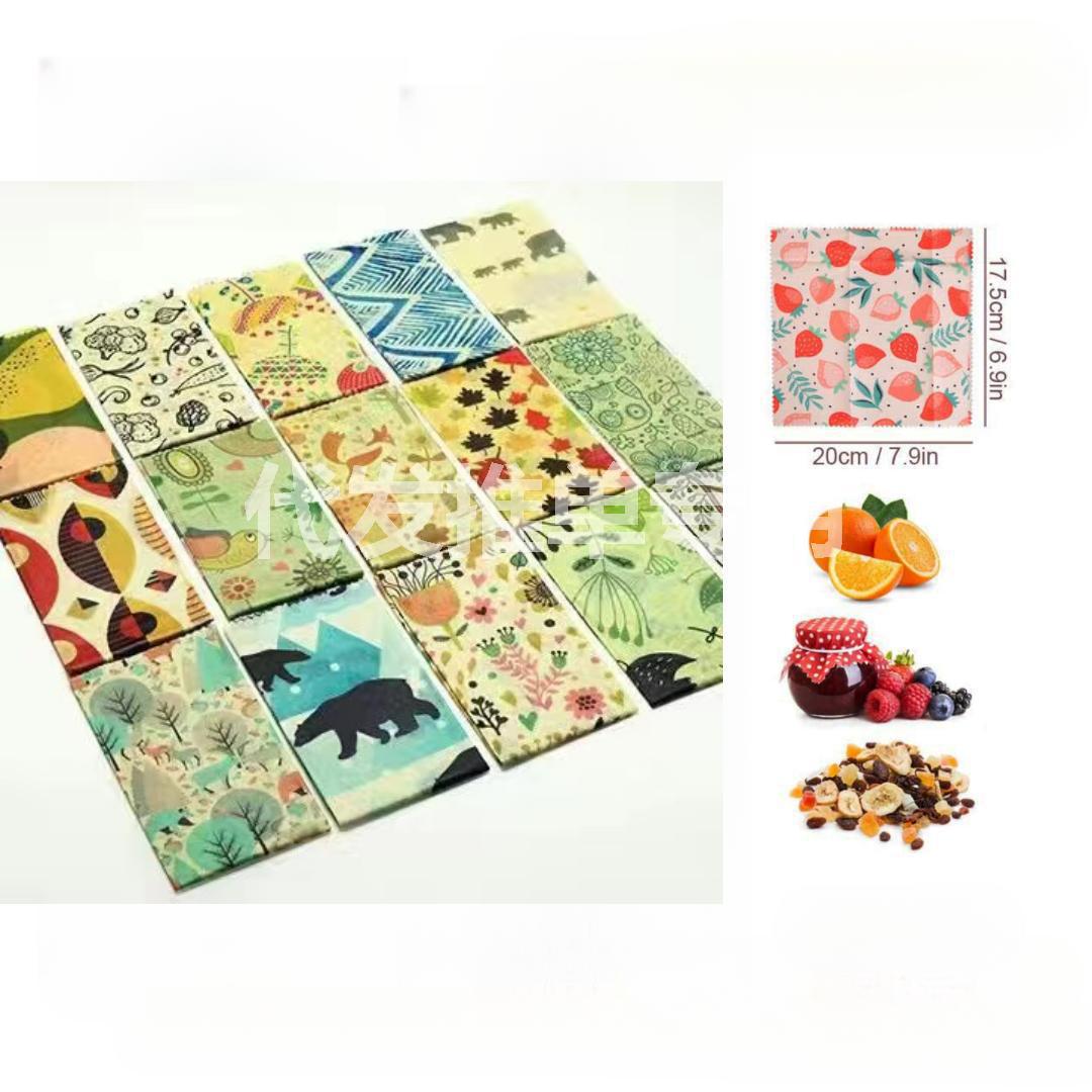 Водонепроницаемая ткань из воска, милая, для пикника, водонепроницаемая, многоразовая сумка для хранения свежести, сэндвич