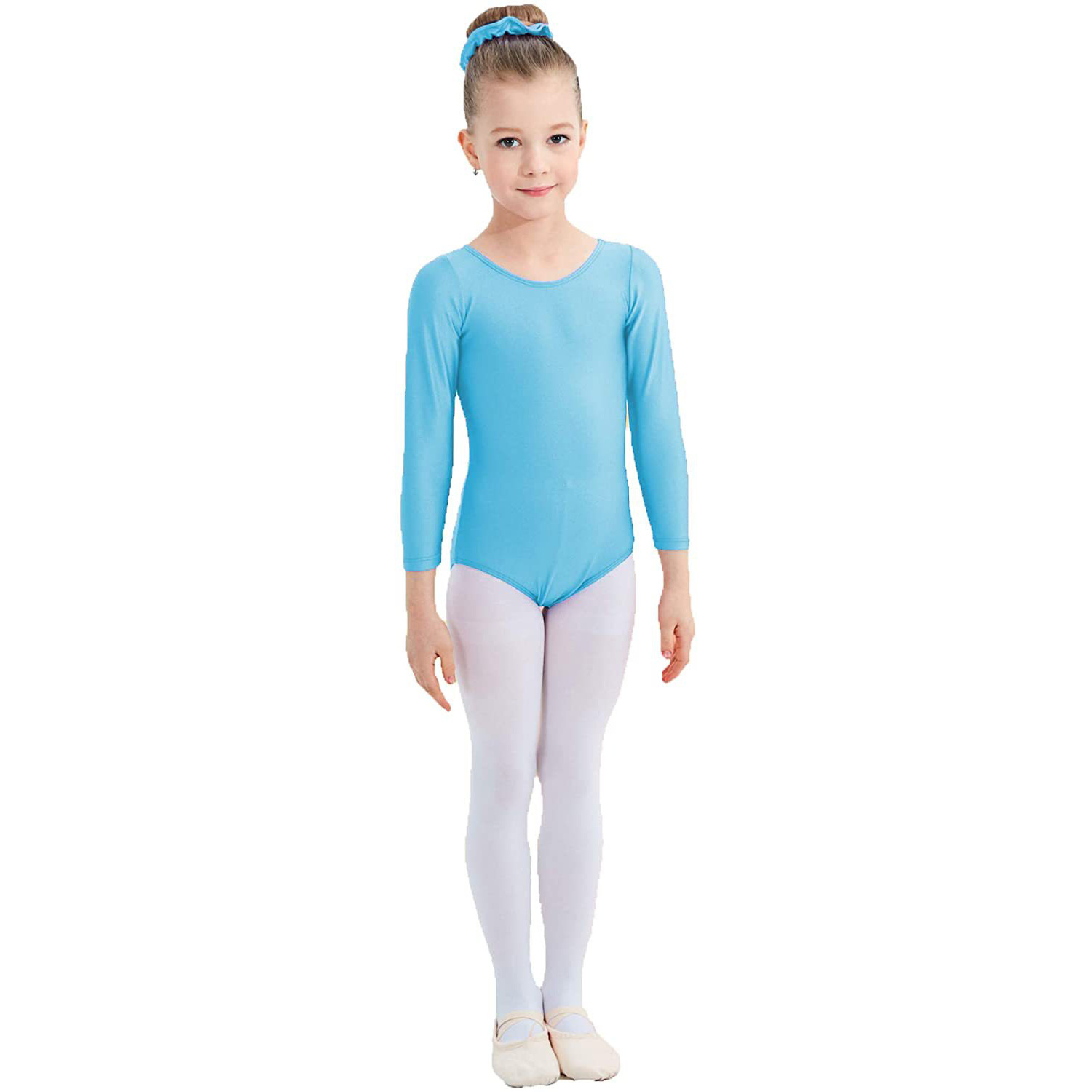 Cross-Border Amazon Tutu Clothing Girls Long-Sleeved Autum Practice Clothes Jumpsuits Kidsren's Dance Clothes Girls