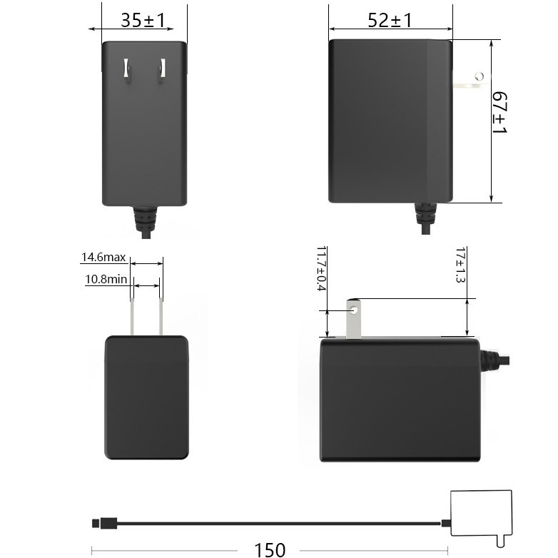 Switch1 Switch2 Ac Adapter Power Supply Ns Nx Fire Bull Game Console Charger 15V2.6A