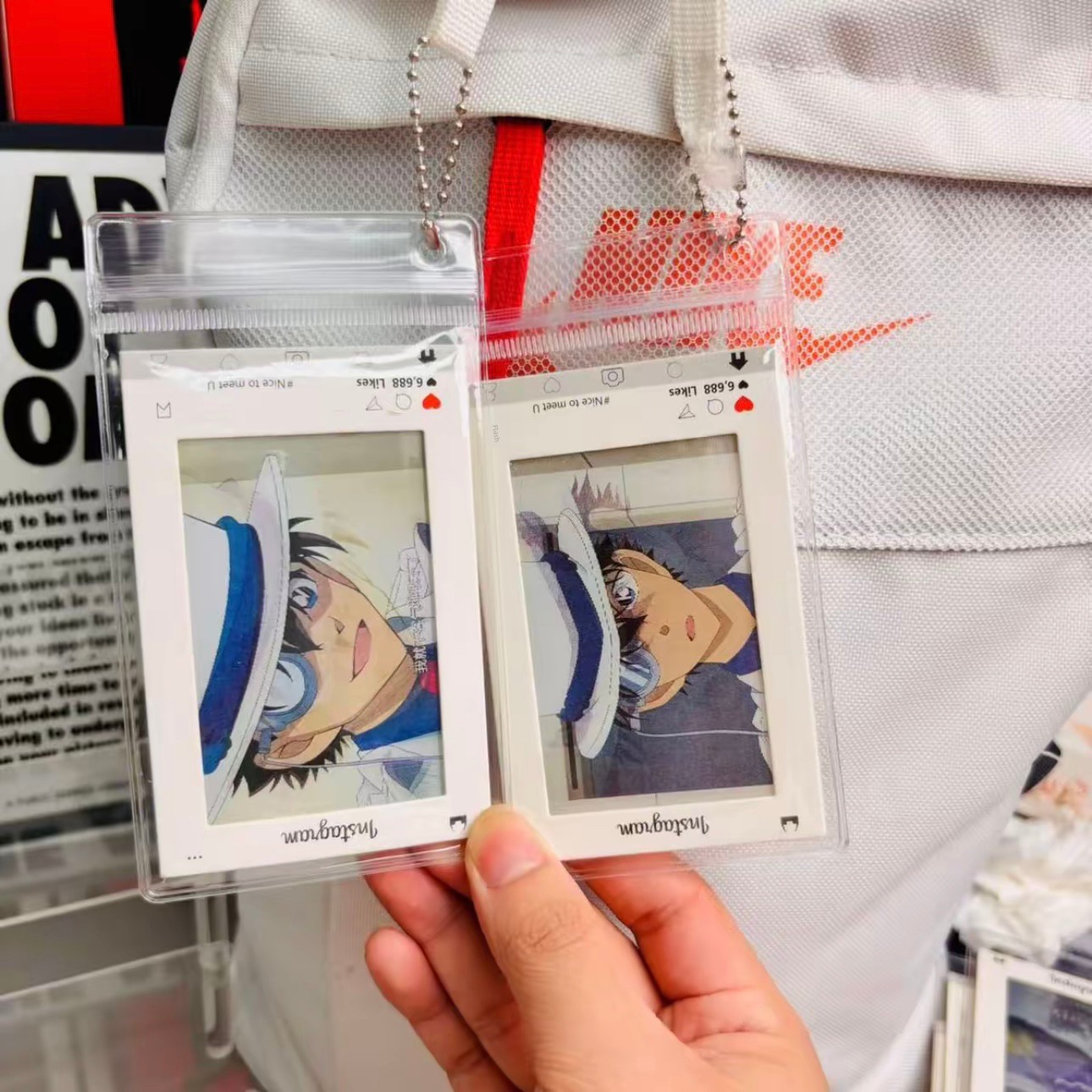 Detective Conan Phantom Thief Kidd Dynamic Grating Card Phantom Thief Kidd Dynamic Peripheral Card as a Gift