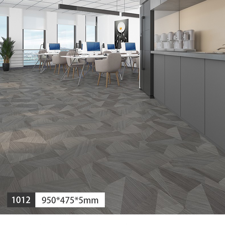 Spc Stone Plastic Lock Wood Floor Pure Color Cream Wabi-Sabi Style Household Micro-Cement Pvc Stone Crystal Snap-On Floor