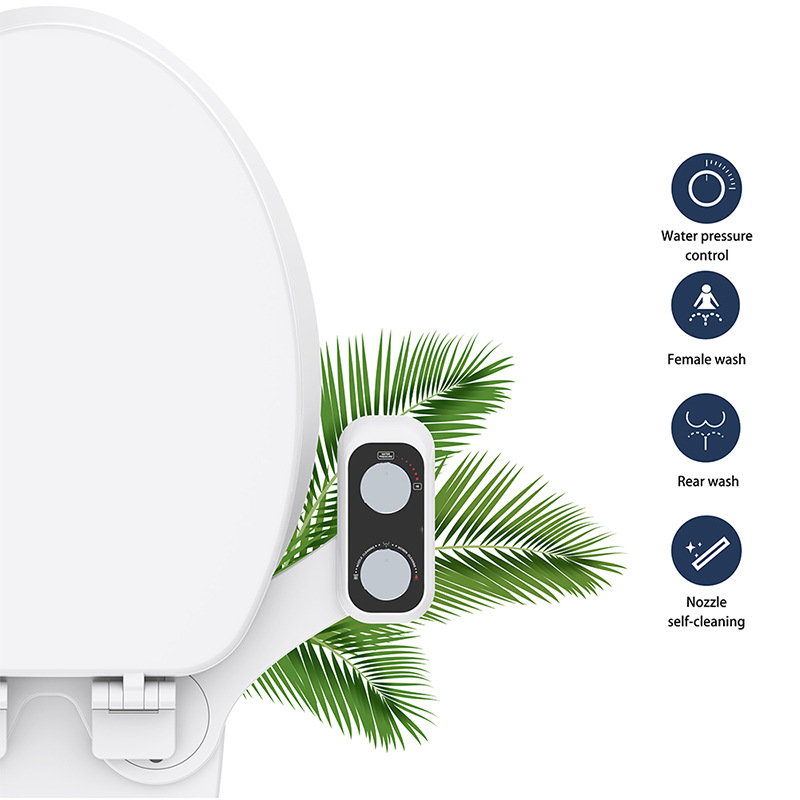 Cross-border new body cleaner women's washer does not use electric intelligent toilet cover spray gun to wash buttocks single cold double jet washer