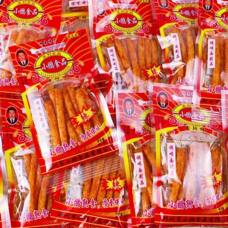 Li Xiaopeng chives ribs flavor spicy sticks spicy Xiaopeng childhood post-90s nostalgic casual snacks
