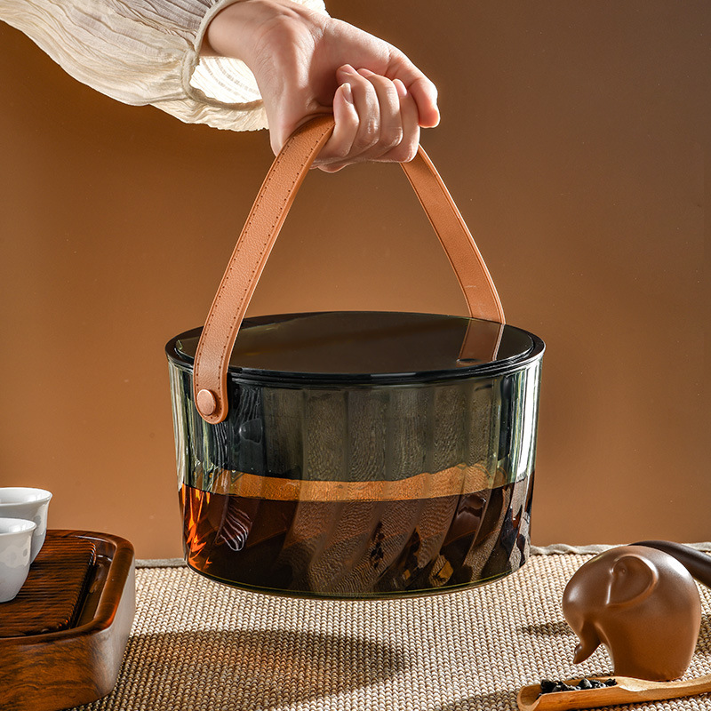 Tea Bucket Tea Residue Separation Filter Drainage Bucket Tea Ceremony Tea Table Trash Can Kung Fu Tea Set Accessories Household Waste Water Bucket