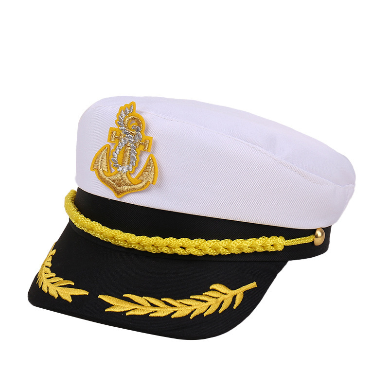 All saints carnival cos professional hat headband navy captain sailor hat children stage party police hat