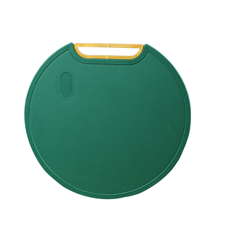 Douyin's Popular Double-Sided Stand-Up Cutting Board Rotating Food-Grade Cutting Board Scandinavian Dark Green Round Cutting Board Mildew-Proof