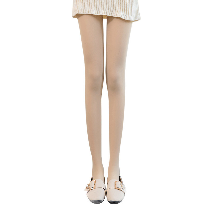 Silk stockings women pantyhose velvet light leg artifact spring autumn and winter thick fleece-lined flesh color leggings socks wholesale