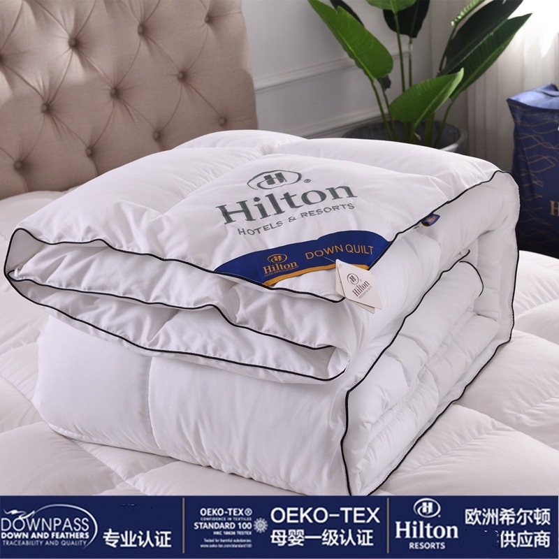 Гостиничное одеяло Hilton из перьев бархатное одеяло весной, осенью и зимой утолщенное одеяло оптовая компания групповые закупки микро-бизнеса