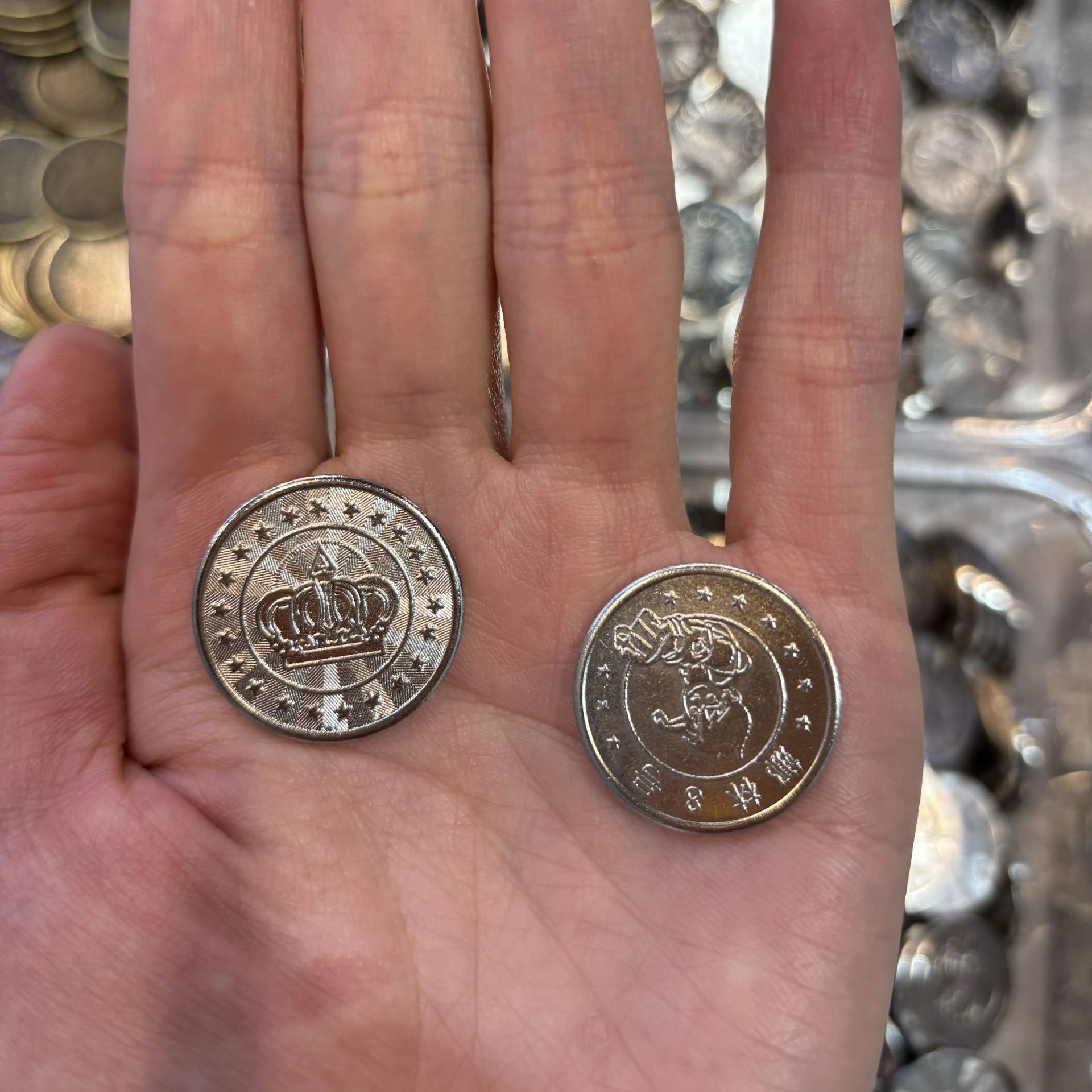 Game Arcade Claw Machine Tokens Steel Coins Iron Coins Zinc Coins Anti-Counterfeit Coins Game Hall Coin-Operated Machine Game Tokens