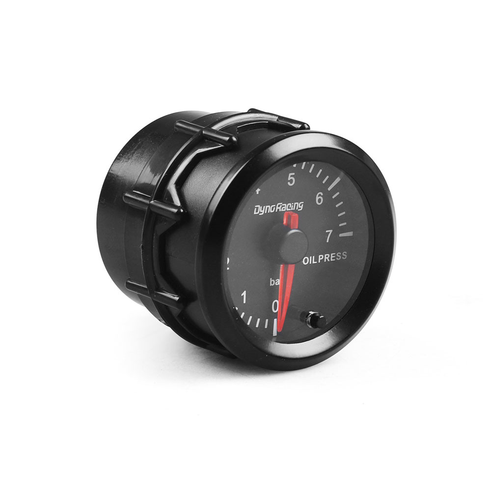 12V car modified oil pressure gauge 52MM colorful high-speed stepper motor racing special instrument 0-7bar