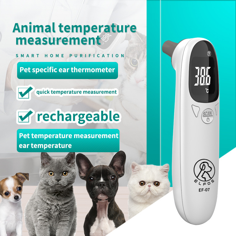 Cross-Border Pet Thermometer Temperature Measurement Instrument Cat and Dog Ear Thermometer Non-Contact Electronic Thermometer Thermometer