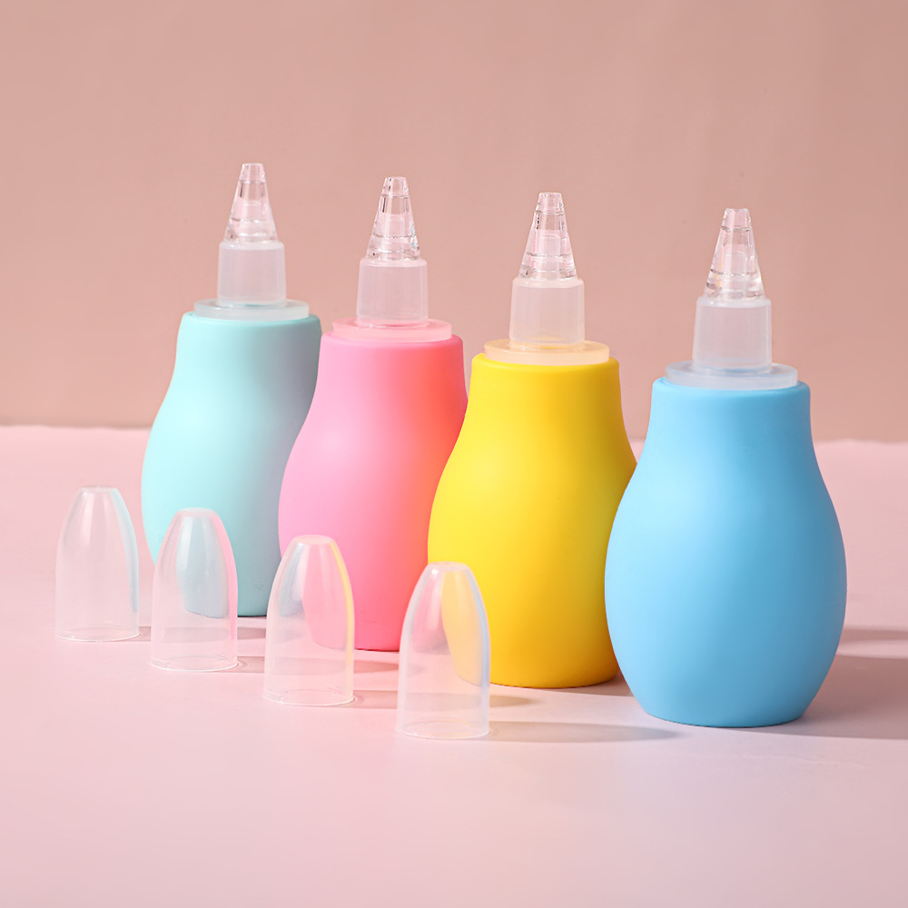 Baby Nasal Aspirator, Children's Special Snot and Nasal Congestion Manual Nasal Aspirator, Baby Supplies Silicone Pump Nasal Aspirator