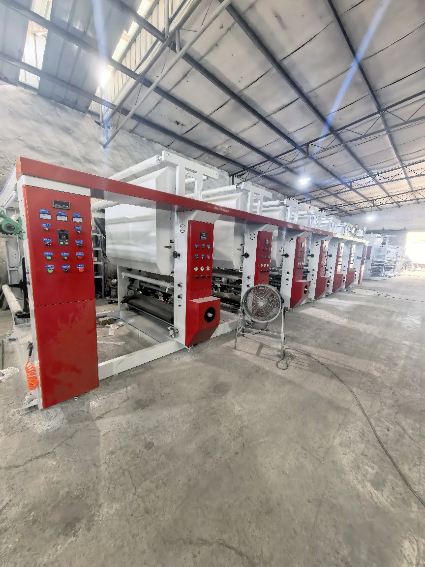 Rotogravure Fully Automatic Computer Color Printing Machine Double Release and Double Collection High Speed Plastic Film Paper Ink Printing Machine