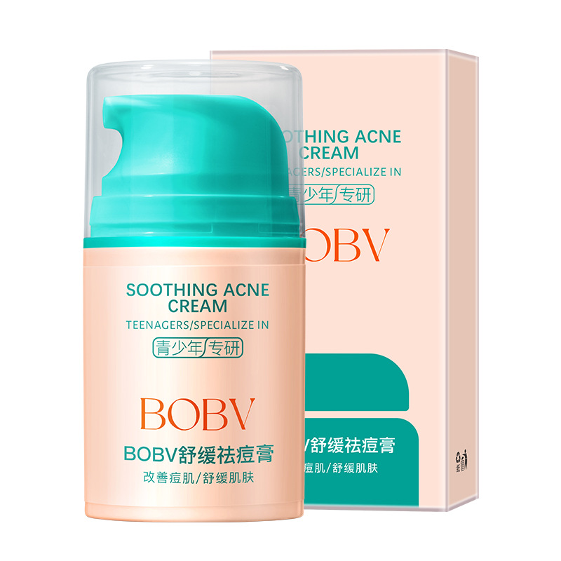 BOBV soothing acne cream soothing and moisturizing muscle fade acne marks repair barrier oil control acne cream for teenagers