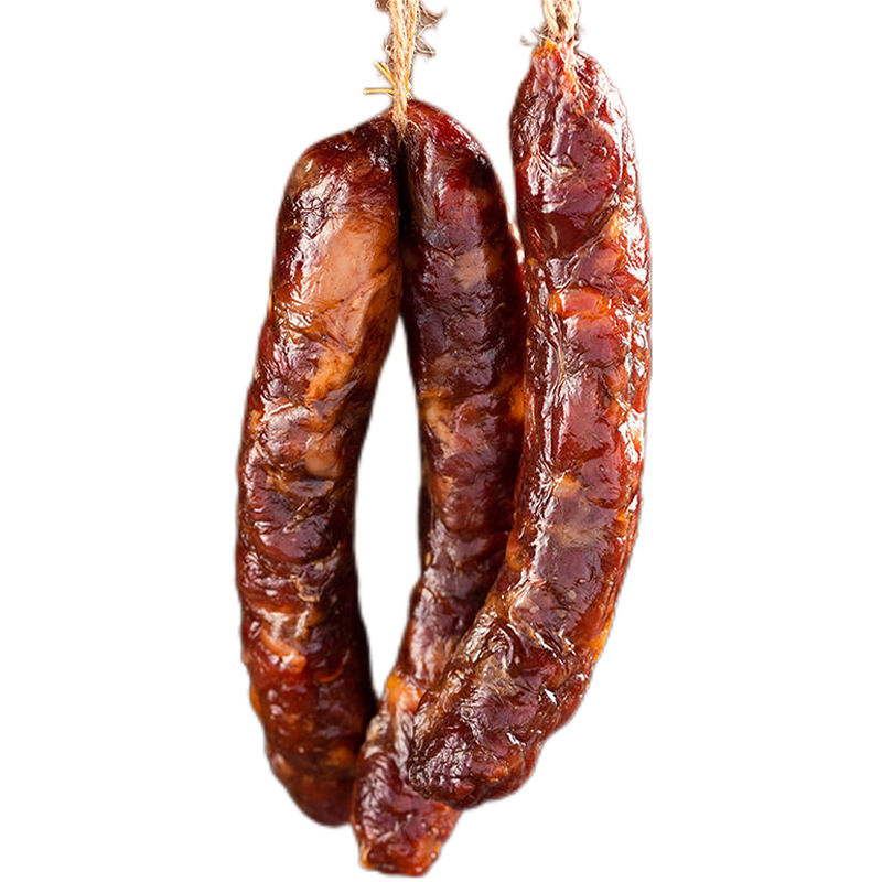Guizhou Specialty Vacuum-Packed Pure Pork Sausage Wholesale Five-Spice Spicy Farmhouse Cured Meat Smoked Cured Pork Ribs Cured Meat Sausage