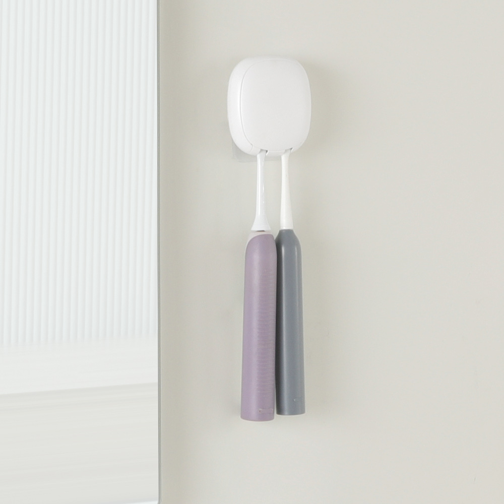 Cross-border household wall-mounted non-perforated toothbrush sterilizer UVC ultraviolet sterilization drying toothbrush box rack