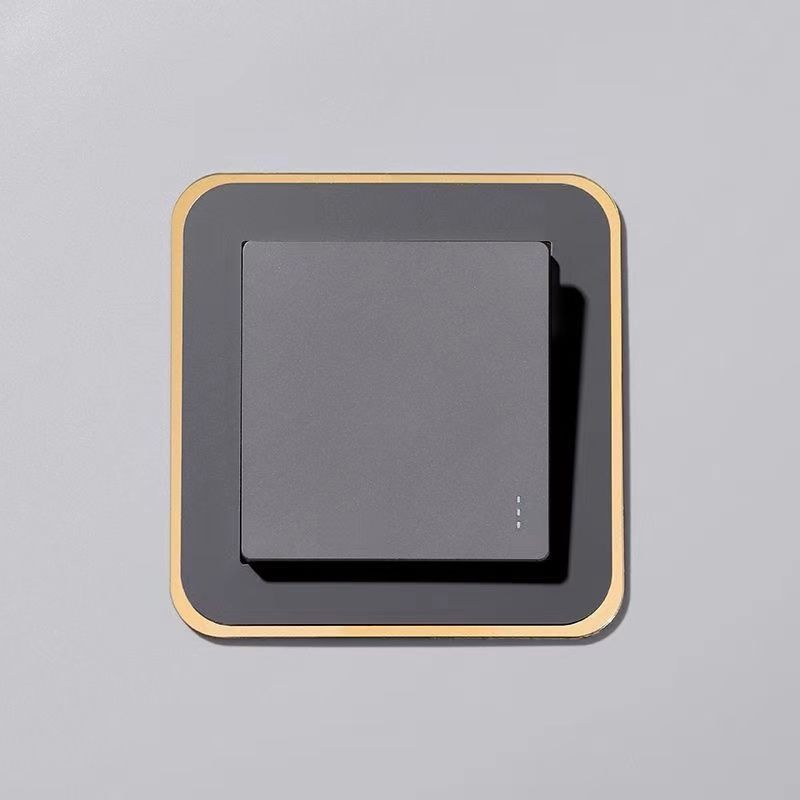 Light Luxury Style Simple Narrow-Edge High-End Acrylic Switch Sticker Switch Protective Cover Lamp Decorative Cover Socket Home Decor