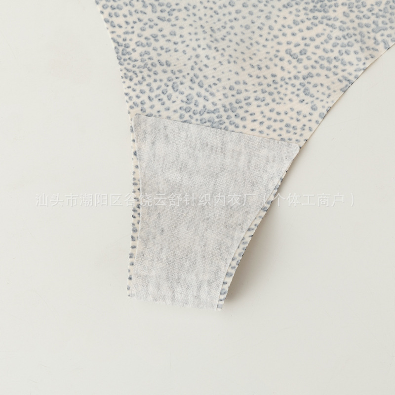 Foreign trade Europe and the United States leopard sexy ice silk seamless underwear women's cotton crotch low waist plus size ladies underwear manufacturers wholesale