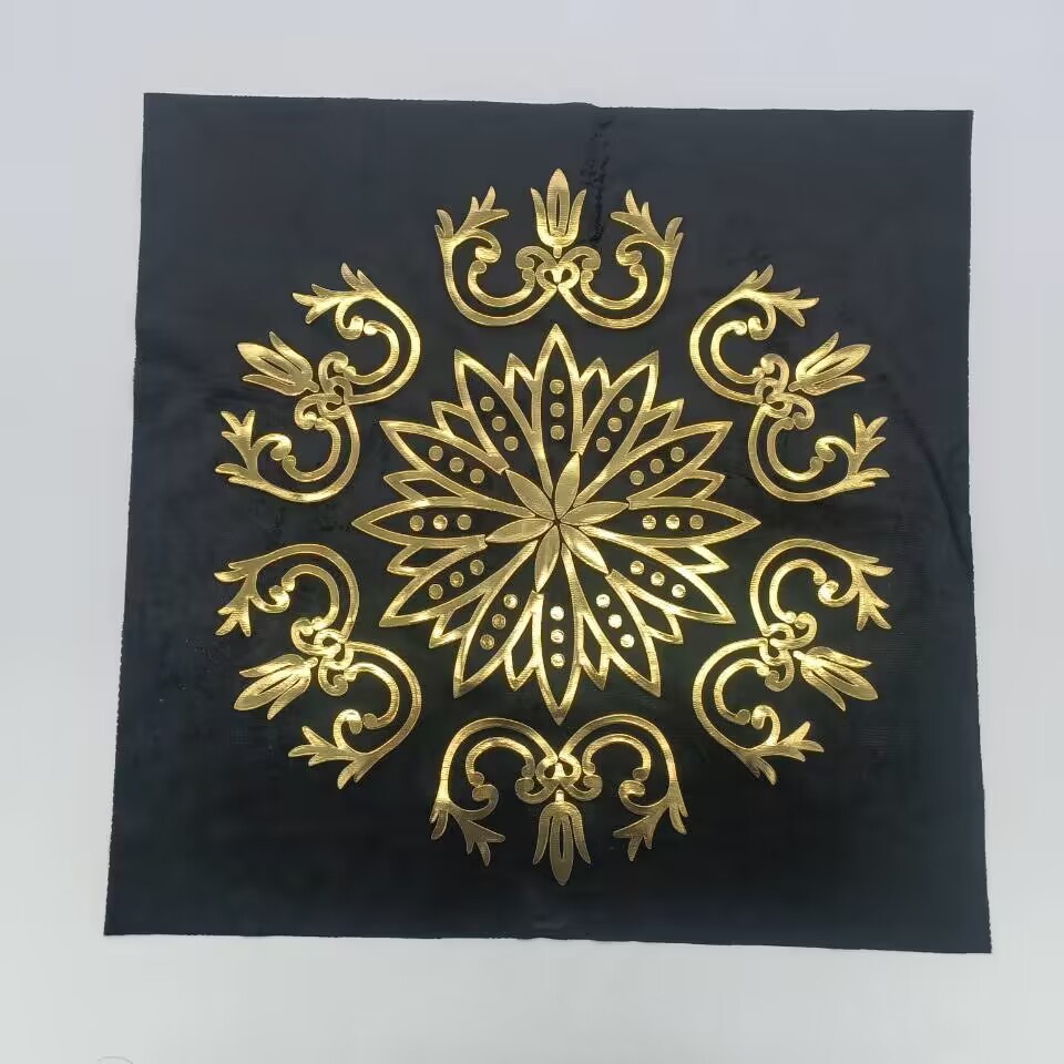 Fabric Hot Stamping Factory Provides Super Soft Canvas Foam Hot Stamping Processing, Positioning Hot Stamping, Laser Colorful and Does Not Fall Off Gold