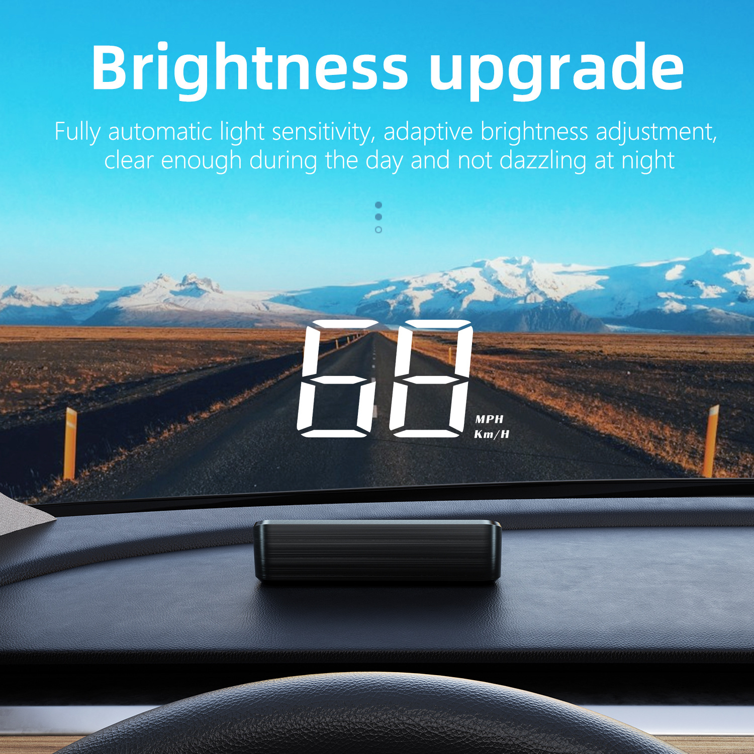 Head-Up Display Hud Car Universal Gps Speedometer High-Definition Car Display Cross-Border Hot Sale Supports Customization