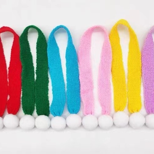 in stock Mini Knitted Wool Small Scarf Doll Little Yellow Duck Scarf Decoration