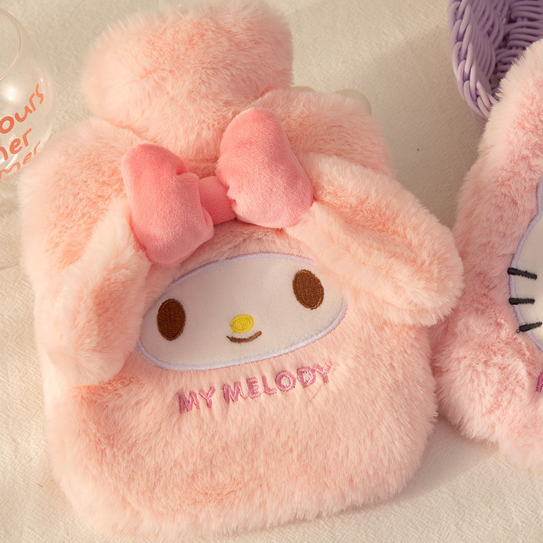 Plush Hot Water Bag Water-filled Cute Merlot Small Thickened Anti-girl Kulomi Warm Water Bag Large Hand Warmer