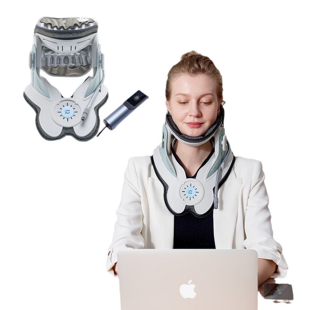 Yishen Cervical Vertebra Traction Device Correction Fixed Neck Brace Cervical Spine Fixator Electric Inflatable Neck Brace Home Neck Brace Stretching