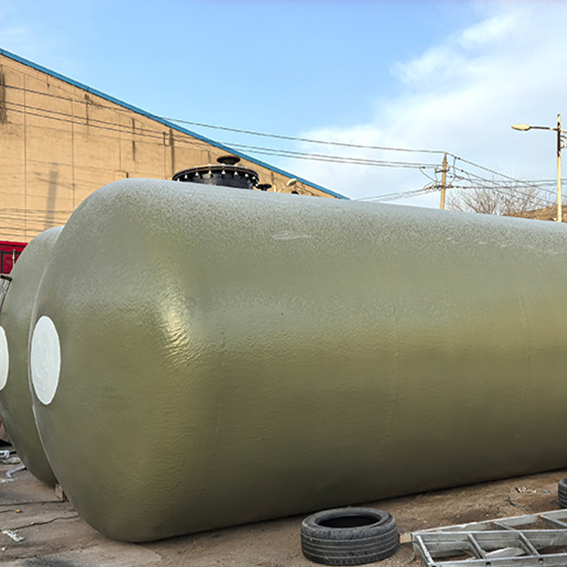 Underground Double-Layer Oil Tank, Horizontal Underground Structure, Safe, Green and Long-Lasting, Convenient to Install, Widely Applicable and Corrosion-Resistant