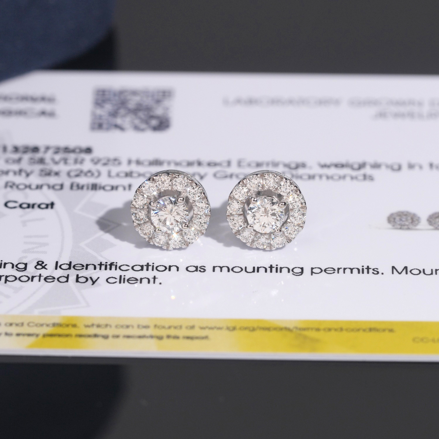 Cross-Border 8.5mm Round S925 Silver Inlaid Laboratory-Grown Diamond Hip-Hop European and American Fashion Style 1752 Design