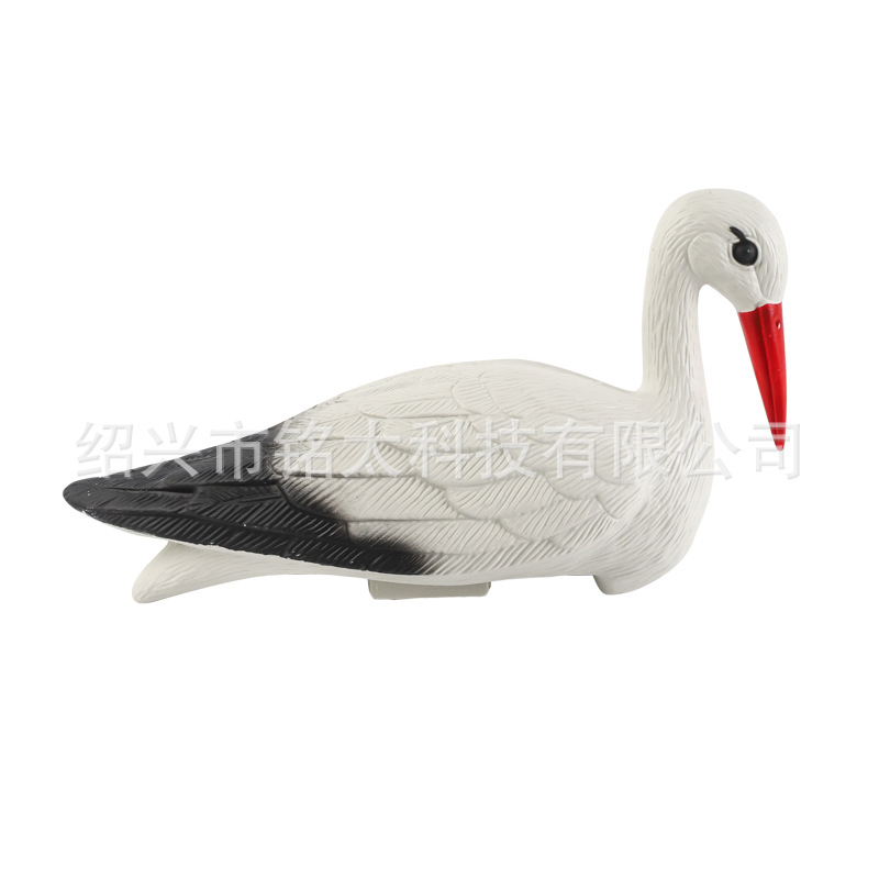 Cross-Border Pe Artificial White Crane Outdoor Courtyard Pool Landscaping Wedding Decoration Hunting Bait Plastic Ornaments