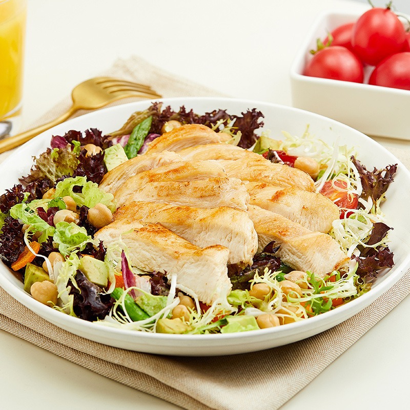 Zhengda Pan-Fried Tender Chicken Steak 100G/Piece C Chicken Steak Fitness Chicken Control Card Breast Meat Frozen and Heated Ready to Eat