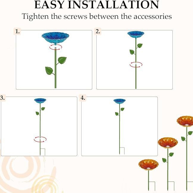 Cross-Border Supply of Outdoor Pastoral Cast Iron Art, Bee and Butterfly Drinking Fountain, Bird Food Basin, Garden Decoration Ornaments, Floor Inserts