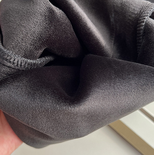 Plus-Size Autumn and Winter New Simple and Elegant Slimming Fleece Split Straight Pants 100kg Casual Pants for Plus-Size Women 8896